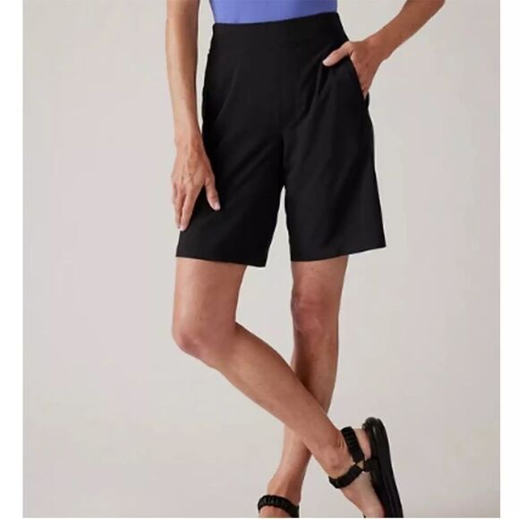 NWT Athleta Black Brooklyn Bermuda Shorts! - Picture 2 of 7